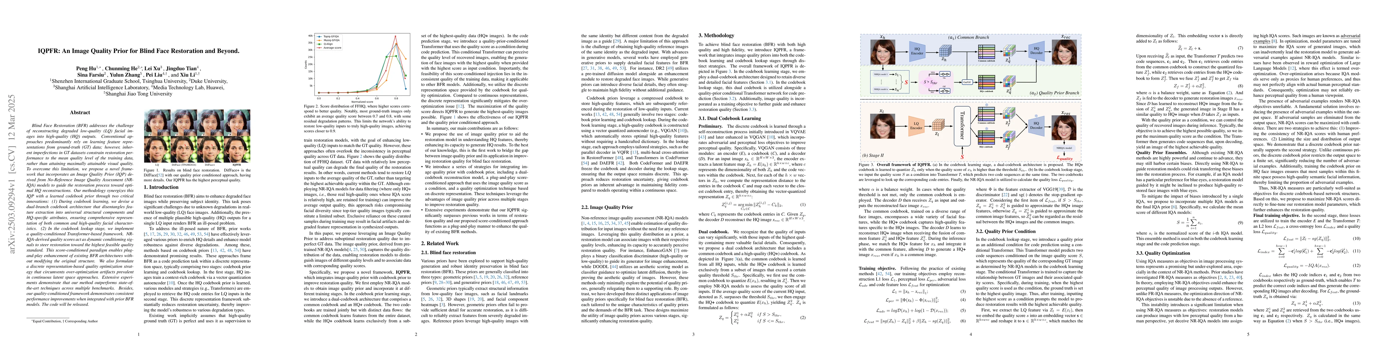 Thumbnail for IQPFR: An Image Quality Prior for Blind Face Restoration and Beyond
