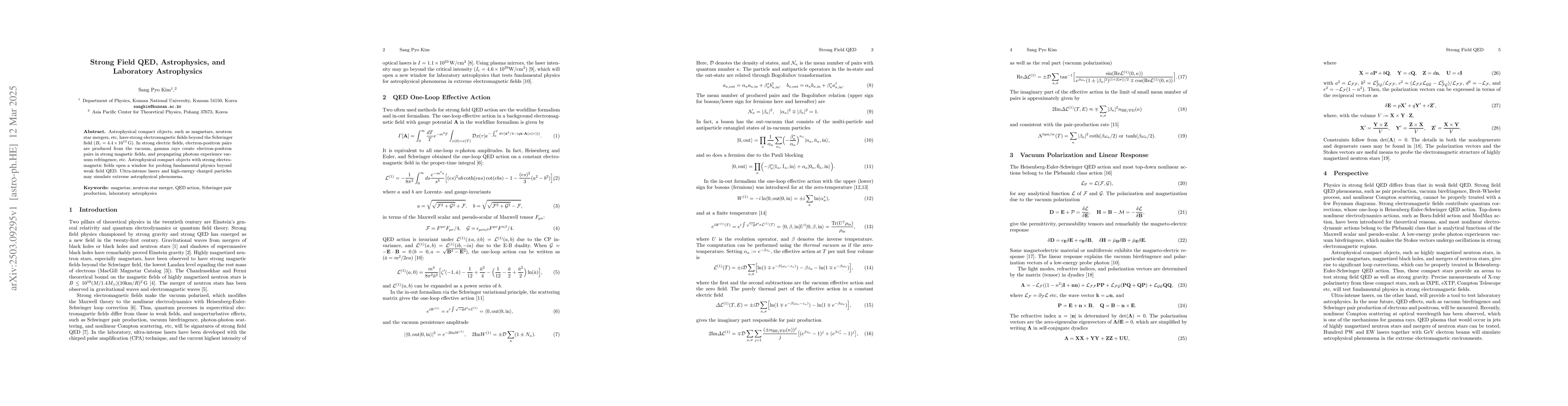 Thumbnail for Strong Field QED, Astrophysics, and Laboratory Astrophysics