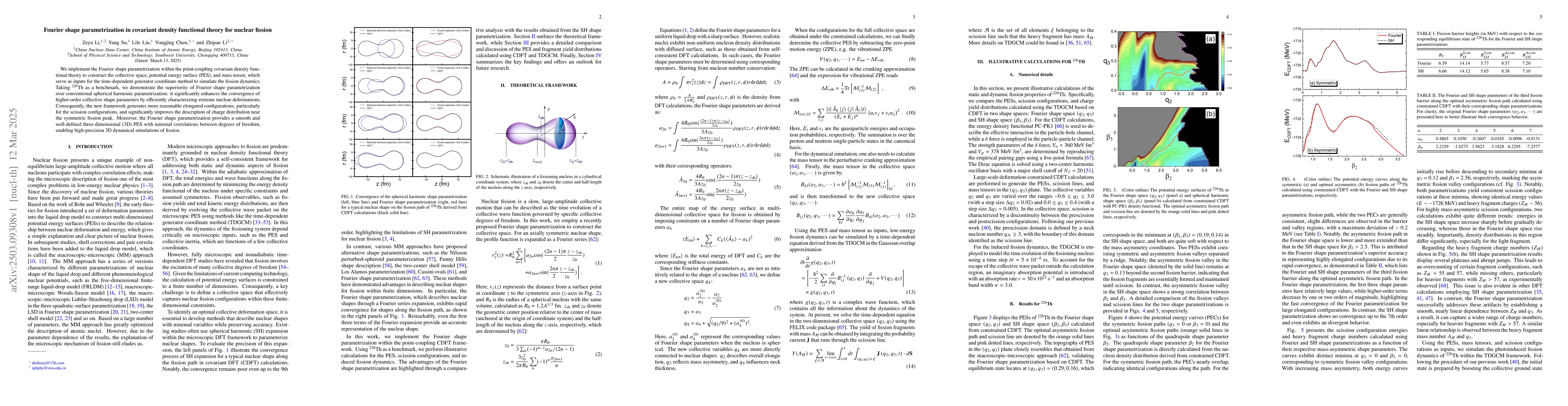 Thumbnail for Fourier shape parametrization in covariant density functional theory for
  nuclear fission