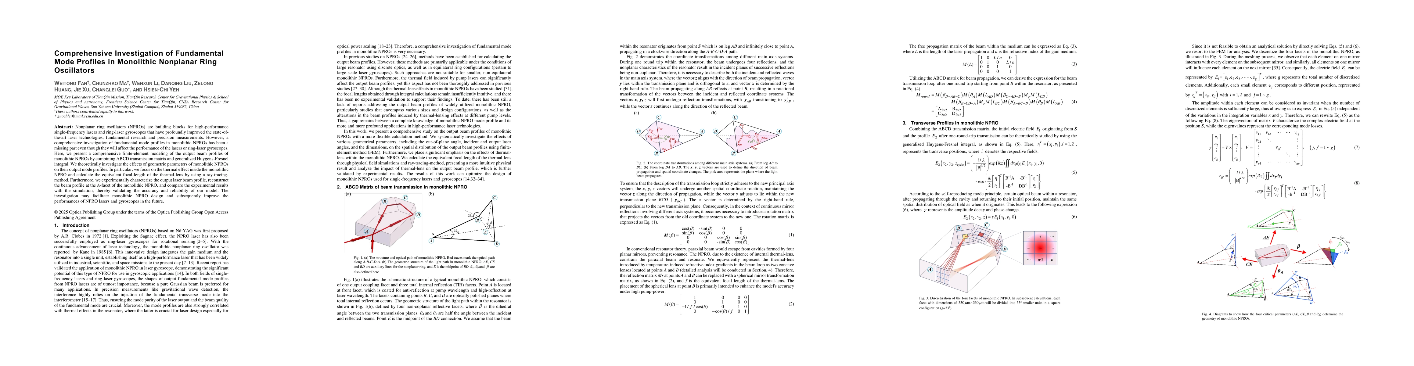 Thumbnail for Comprehensive Investigation of Fundamental Mode Profiles in Monolithic
  Nonplanar Ring Oscillators