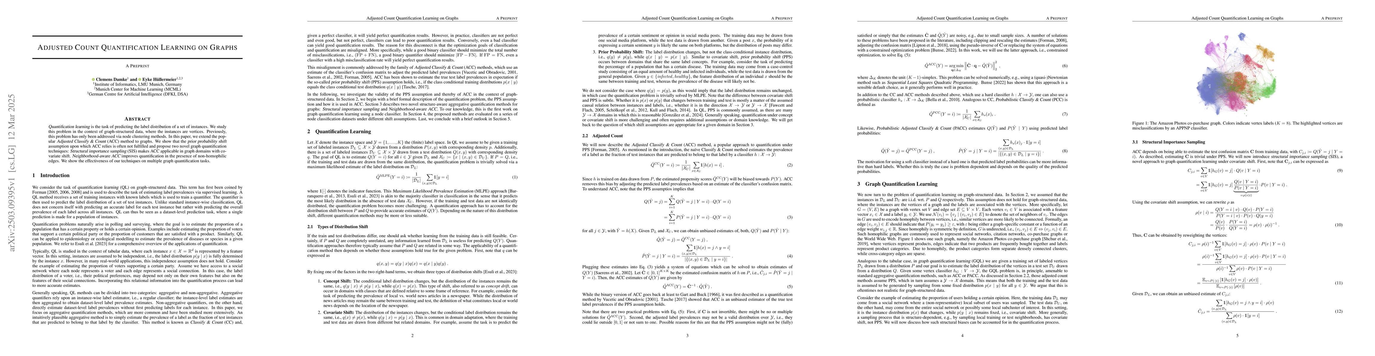Thumbnail for Adjusted Count Quantification Learning on Graphs