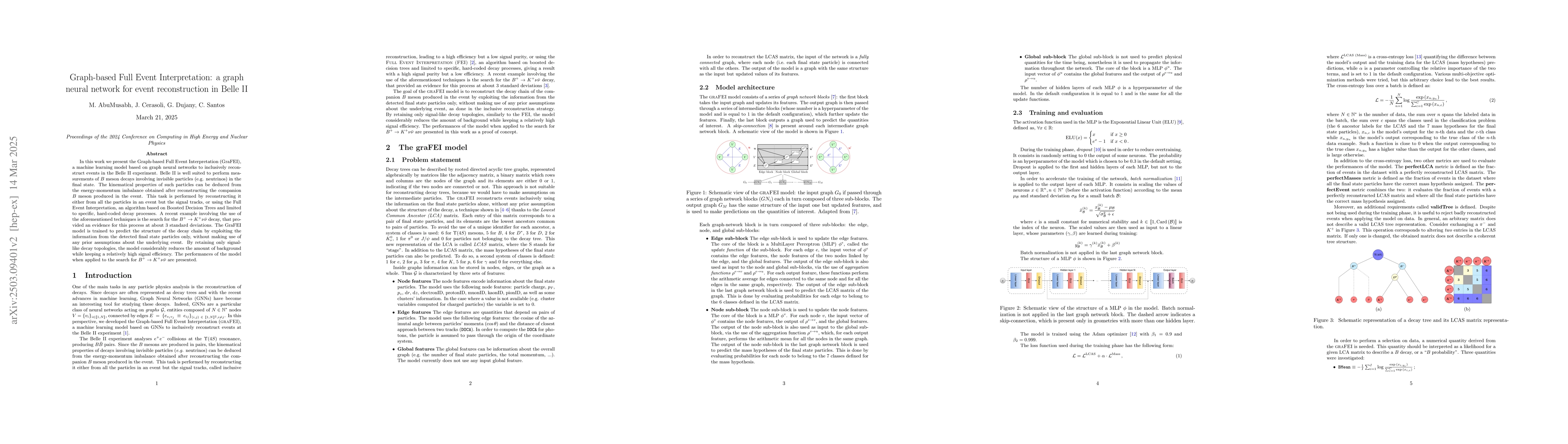 Thumbnail for Graph-based Full Event Interpretation: a graph neural network for event
  reconstruction in Belle II