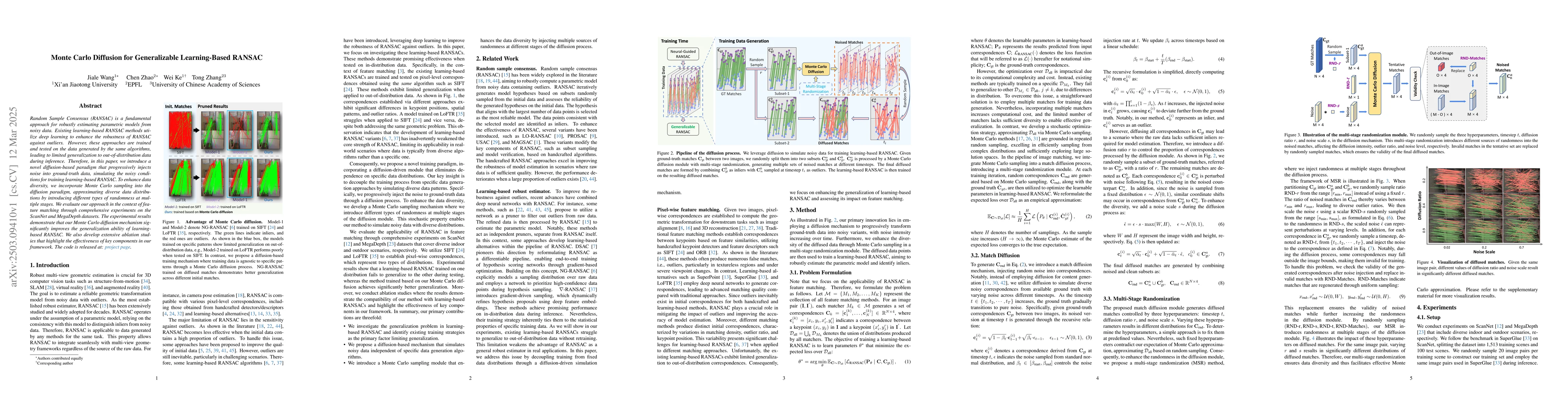 Thumbnail for Monte Carlo Diffusion for Generalizable Learning-Based RANSAC