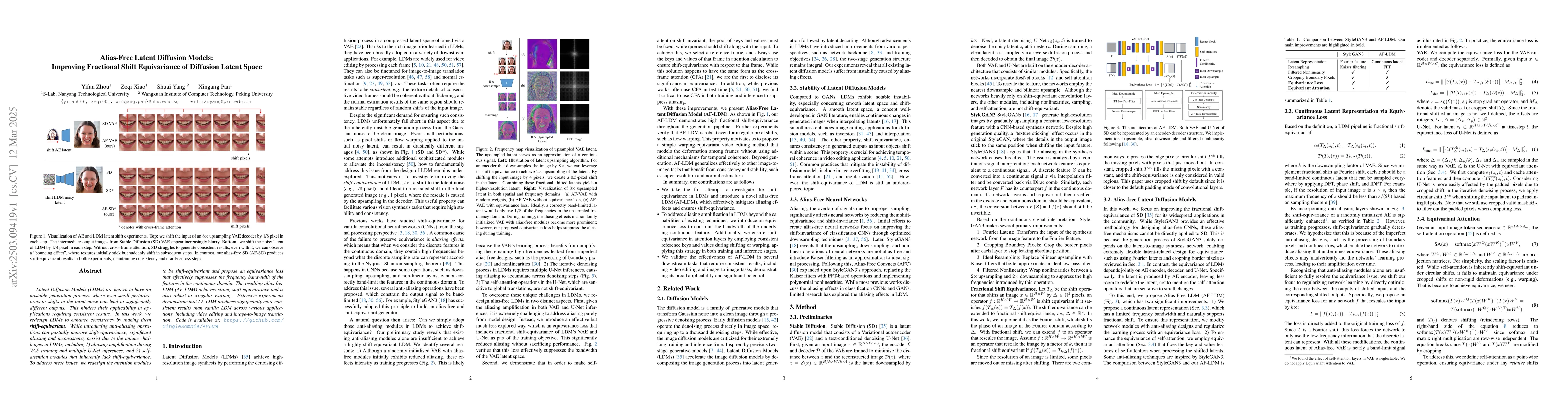 Thumbnail for Alias-Free Latent Diffusion Models:Improving Fractional Shift
  Equivariance of Diffusion Latent Space