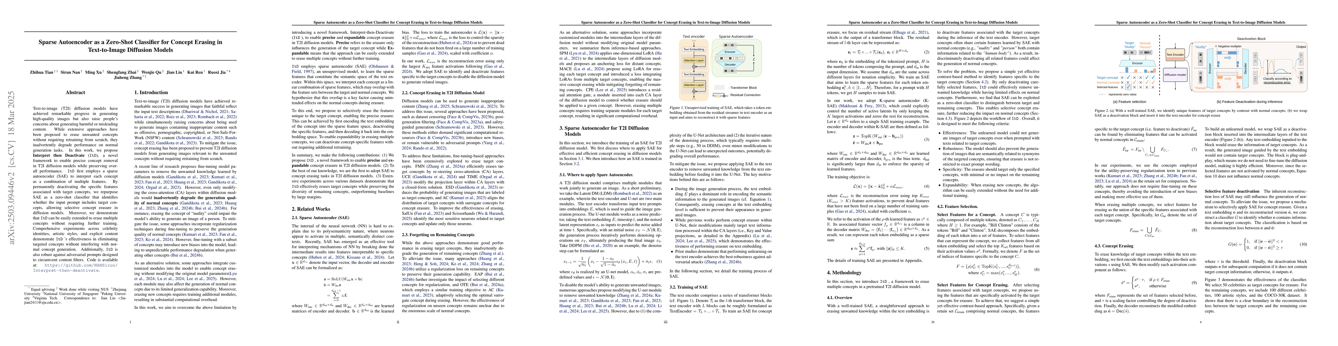 Thumbnail for Sparse Autoencoder as a Zero-Shot Classifier for Concept Erasing in
  Text-to-Image Diffusion Models