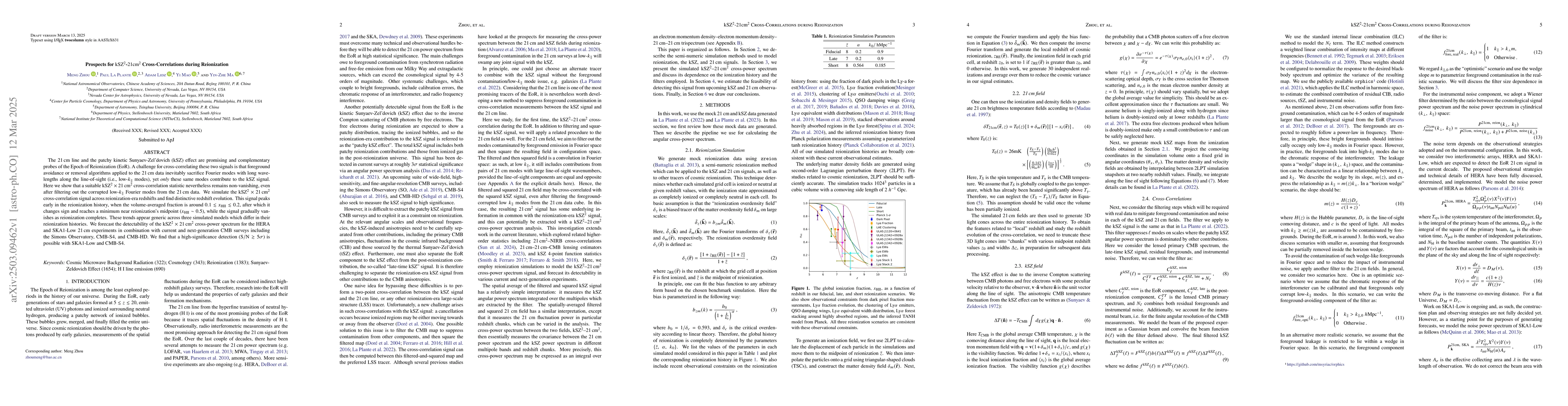 Thumbnail for Prospects for ${\rm kSZ^2}$-${\rm 21cm^2}$ Cross-Correlations during
  Reionization