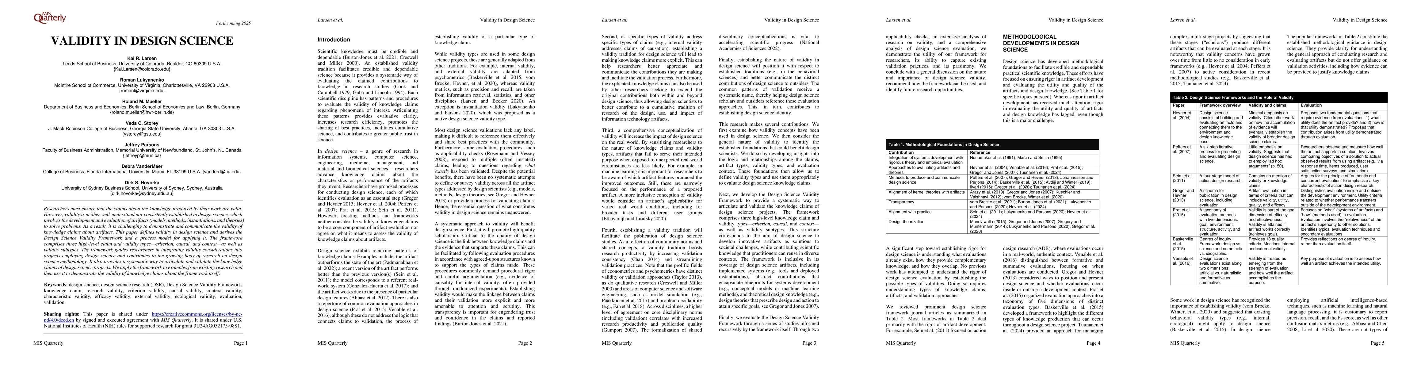 Thumbnail for Validity in Design Science