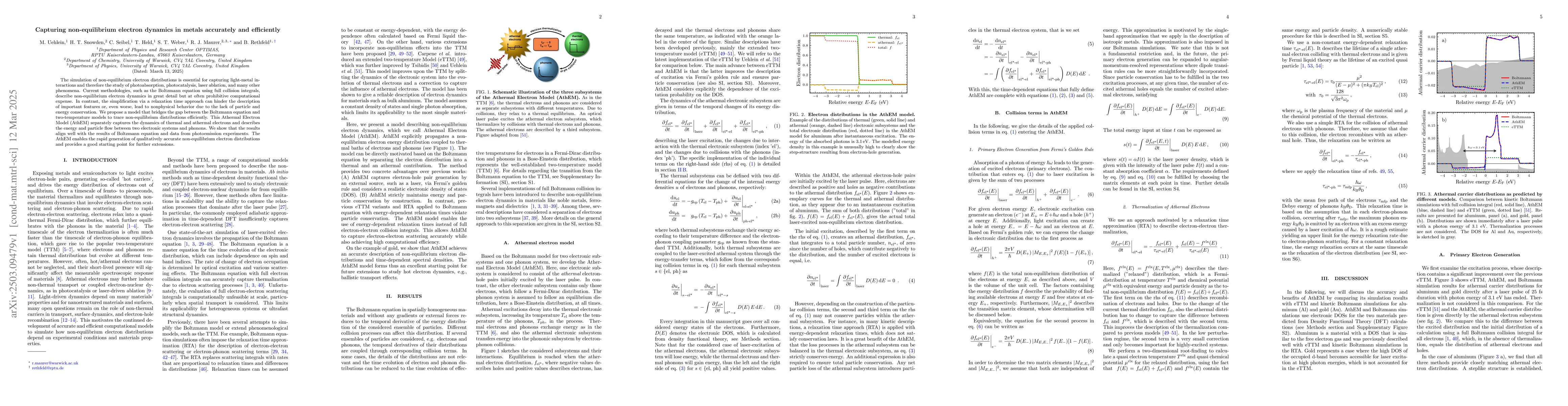 Thumbnail for Capturing non-equilibrium electron dynamics in metals accurately and
  efficiently