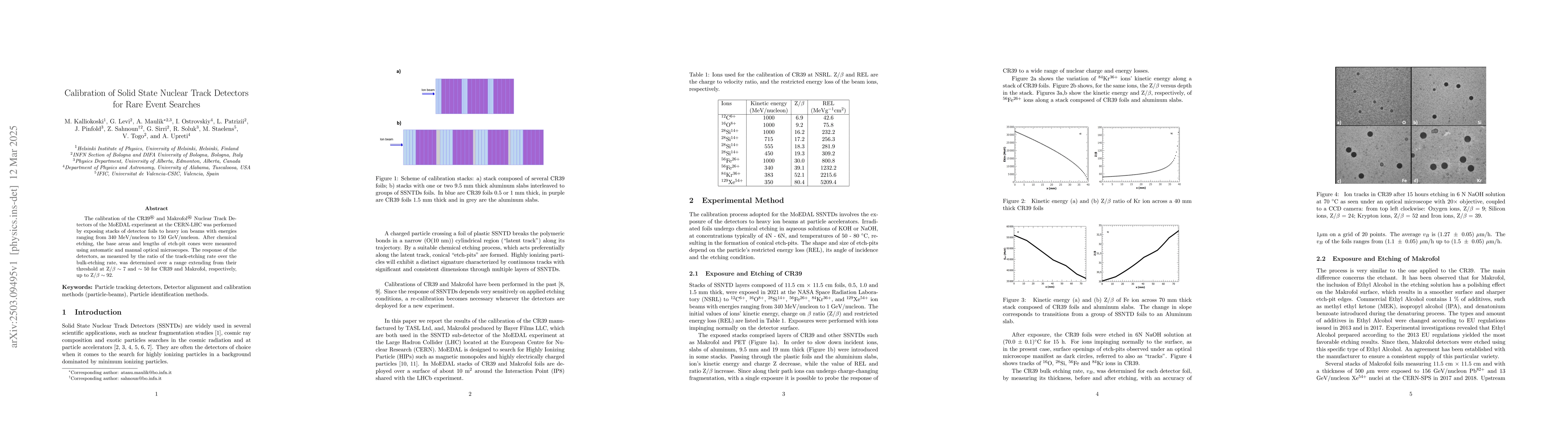 Thumbnail for Calibration of Solid State Nuclear Track Detectors for Rare Event
  Searches