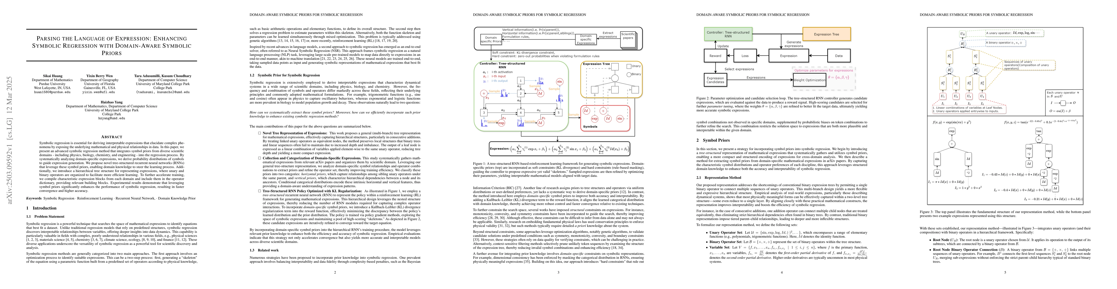 Thumbnail for Parsing the Language of Expression: Enhancing Symbolic Regression with
  Domain-Aware Symbolic Priors