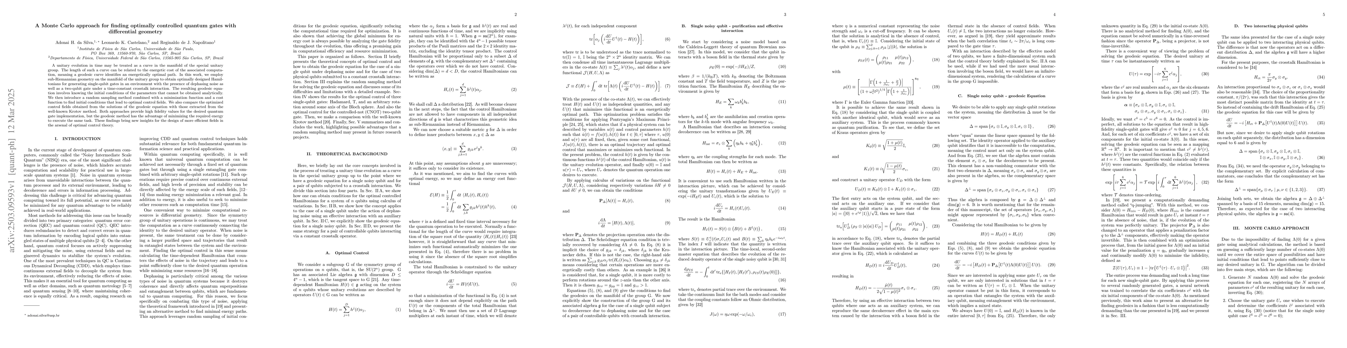 Thumbnail for A Monte Carlo approach for finding optimally controlled quantum gates
  with differential geometry