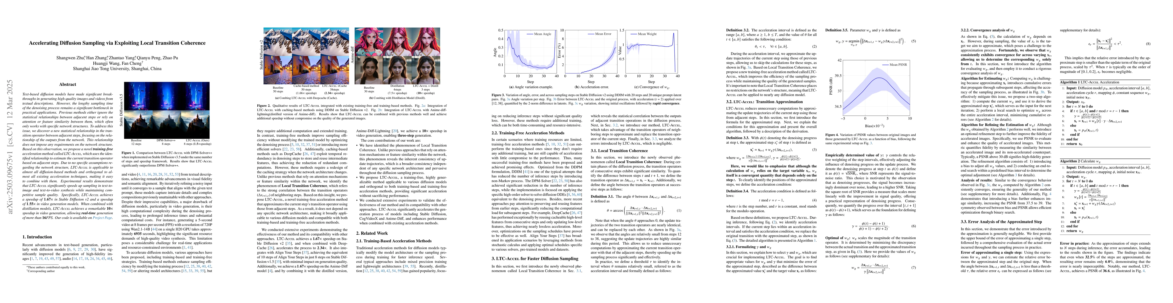 Thumbnail for Accelerating Diffusion Sampling via Exploiting Local Transition
  Coherence