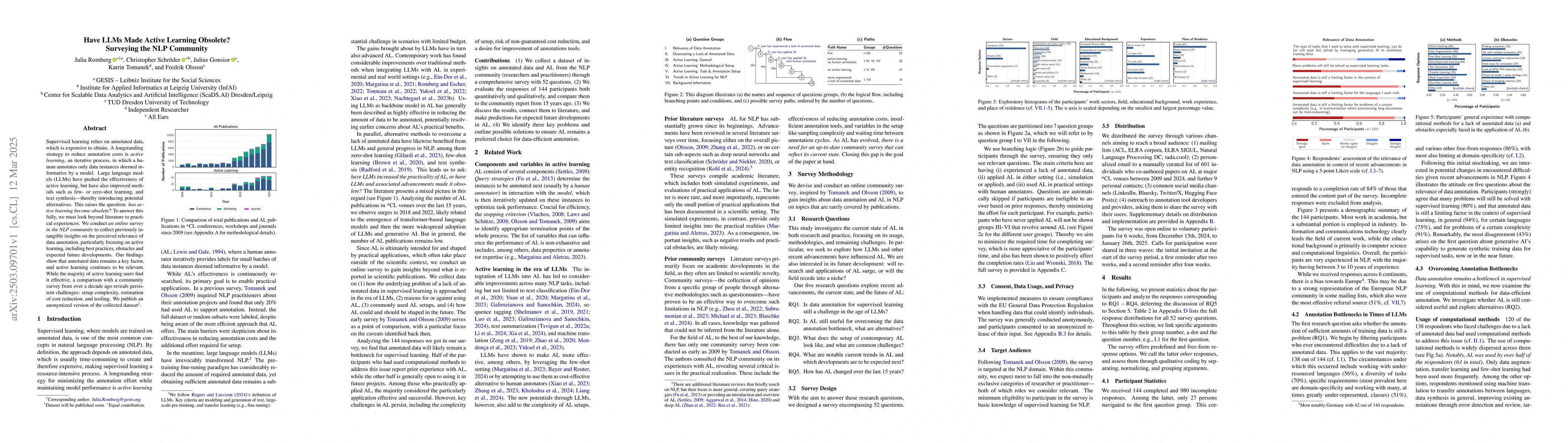Thumbnail for Have LLMs Made Active Learning Obsolete? Surveying the NLP Community