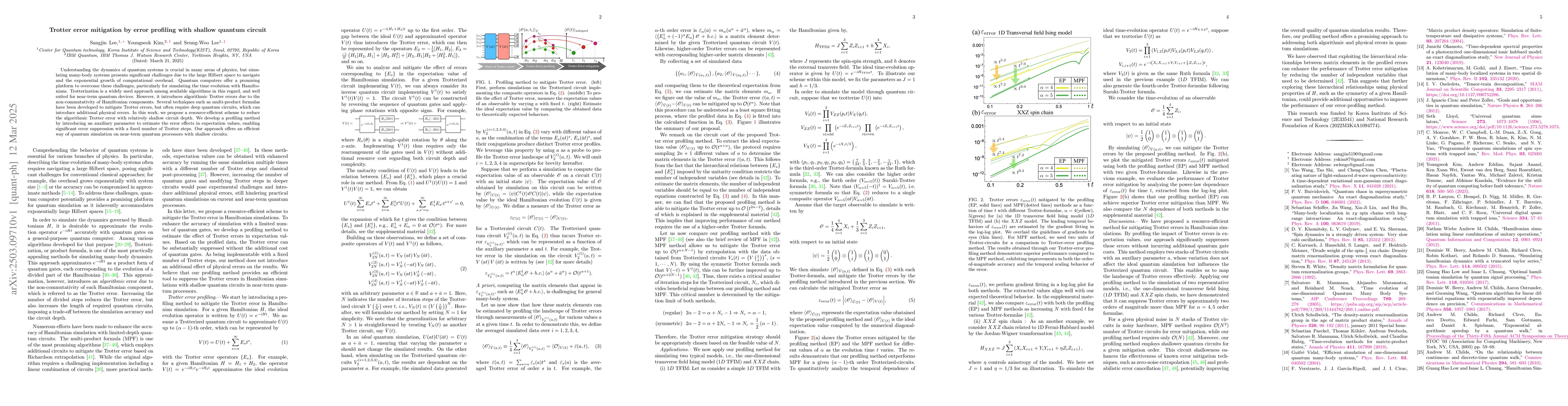 Thumbnail for Trotter error mitigation by error profiling with shallow quantum circuit