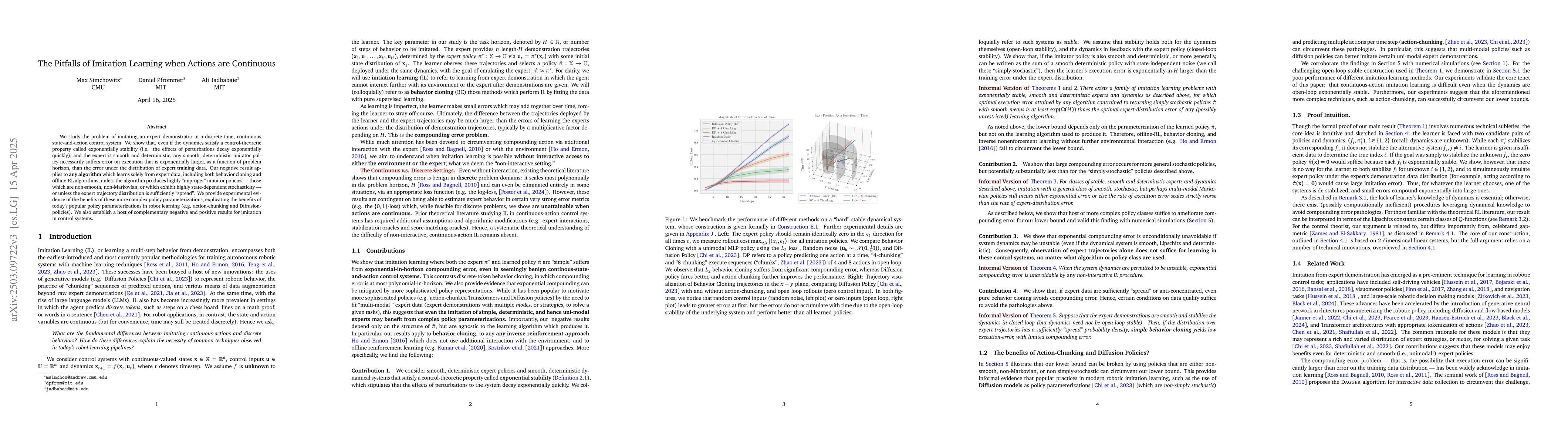 Thumbnail for The Pitfalls of Imitation Learning when Actions are Continuous