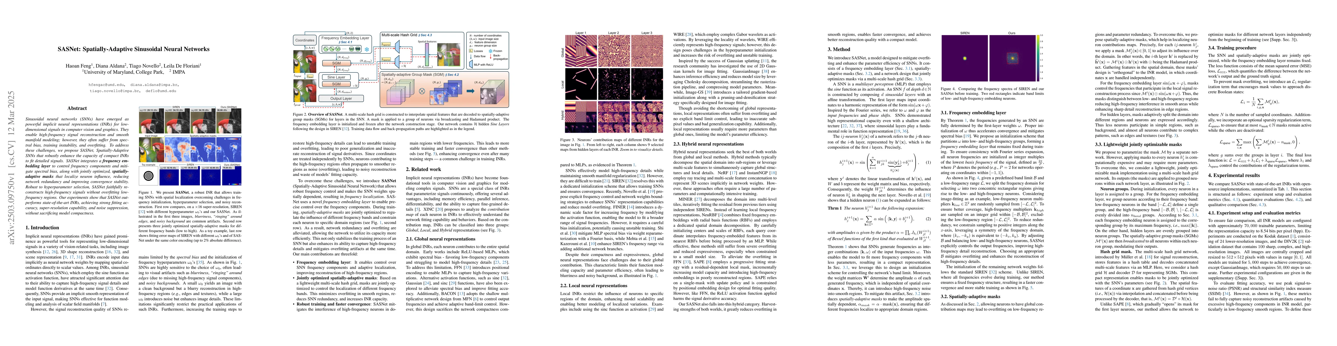 Thumbnail for SASNet: Spatially-Adaptive Sinusoidal Neural Networks