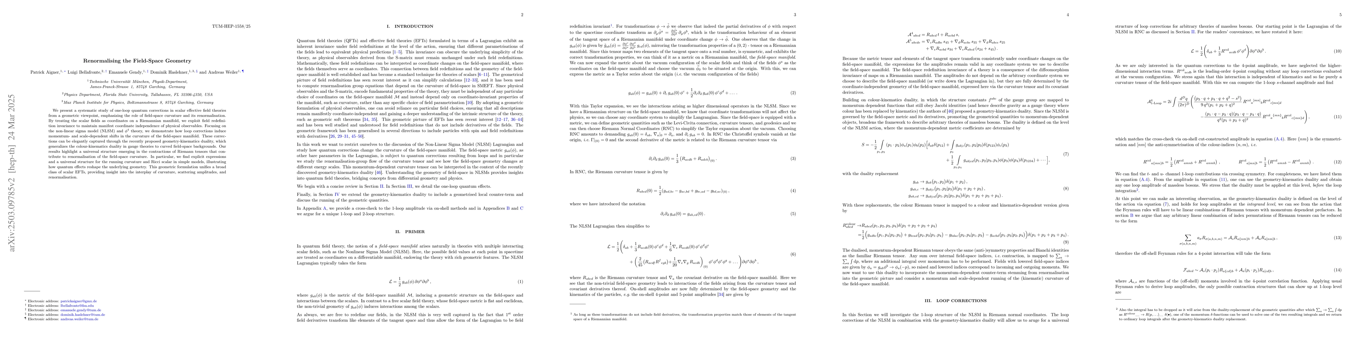 Thumbnail for Renormalising the Field-Space Geometry