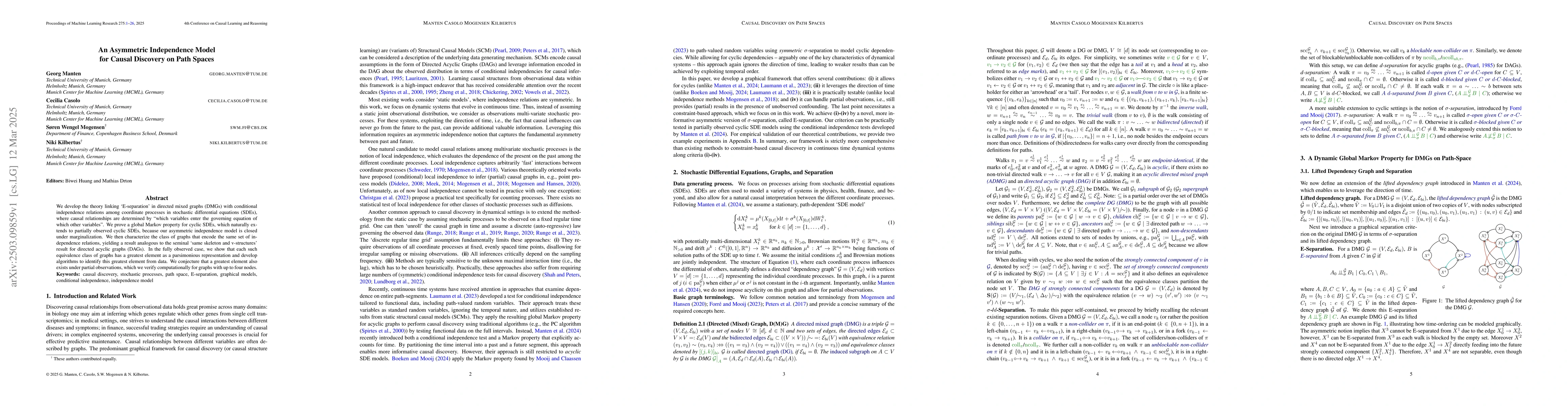 Thumbnail for An Asymmetric Independence Model for Causal Discovery on Path Spaces