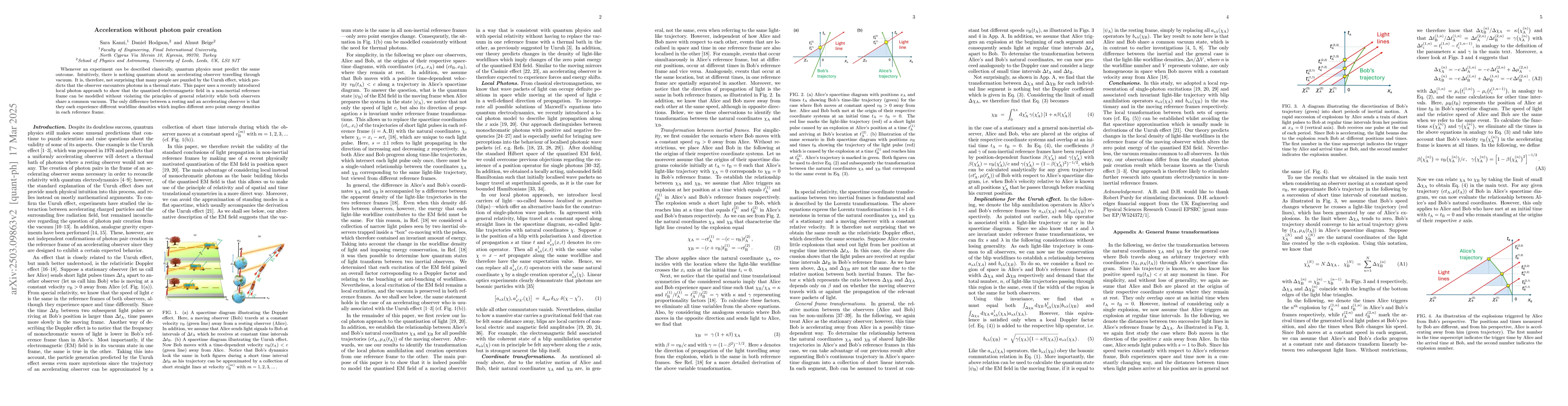 Thumbnail for Acceleration without photon pair creation