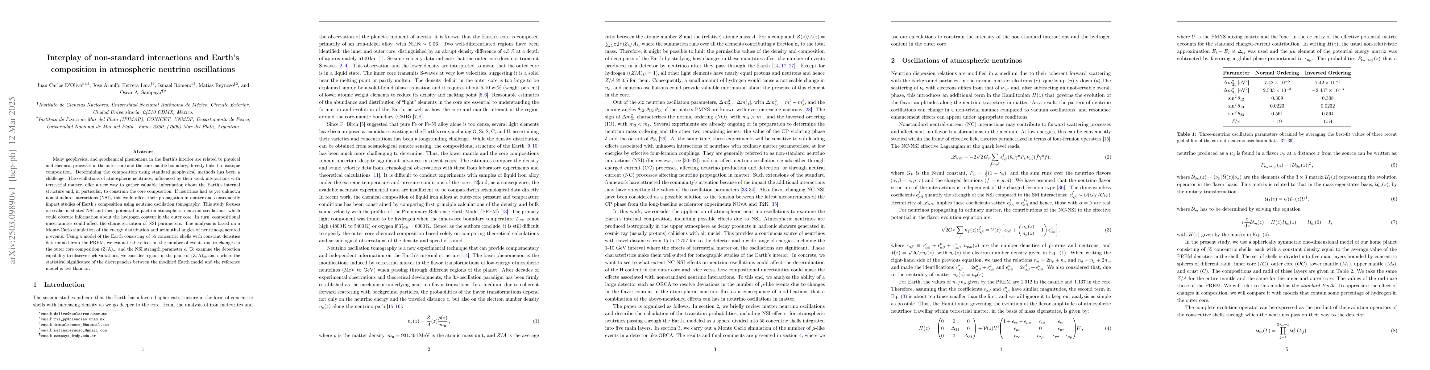 Thumbnail for Interplay of non-standard interactions and Earth's composition in
  atmospheric neutrino oscillations