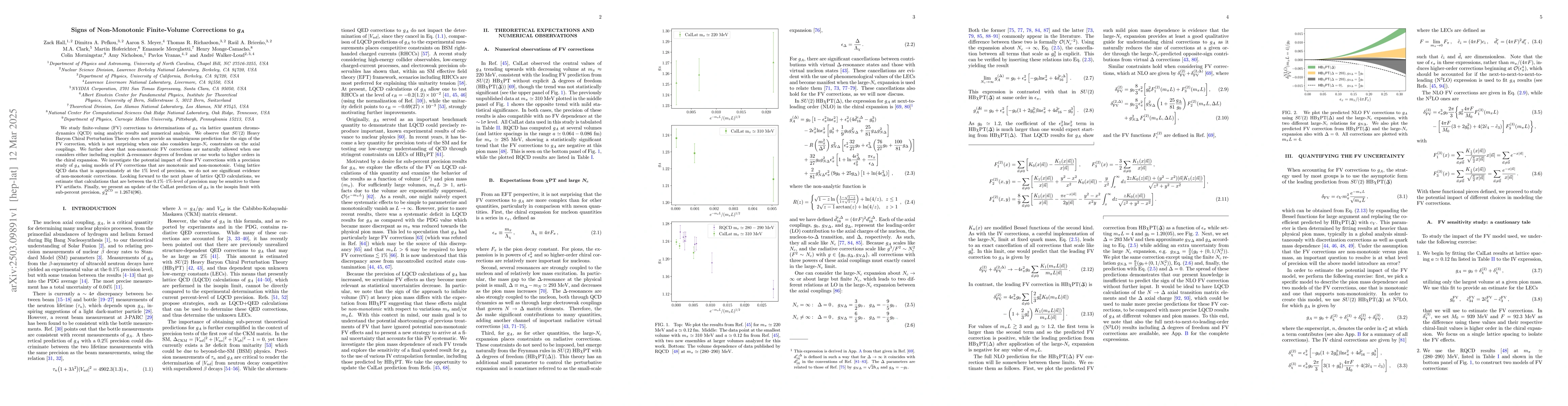 Thumbnail for Signs of Non-Monotonic Finite-Volume Corrections to $g_A$