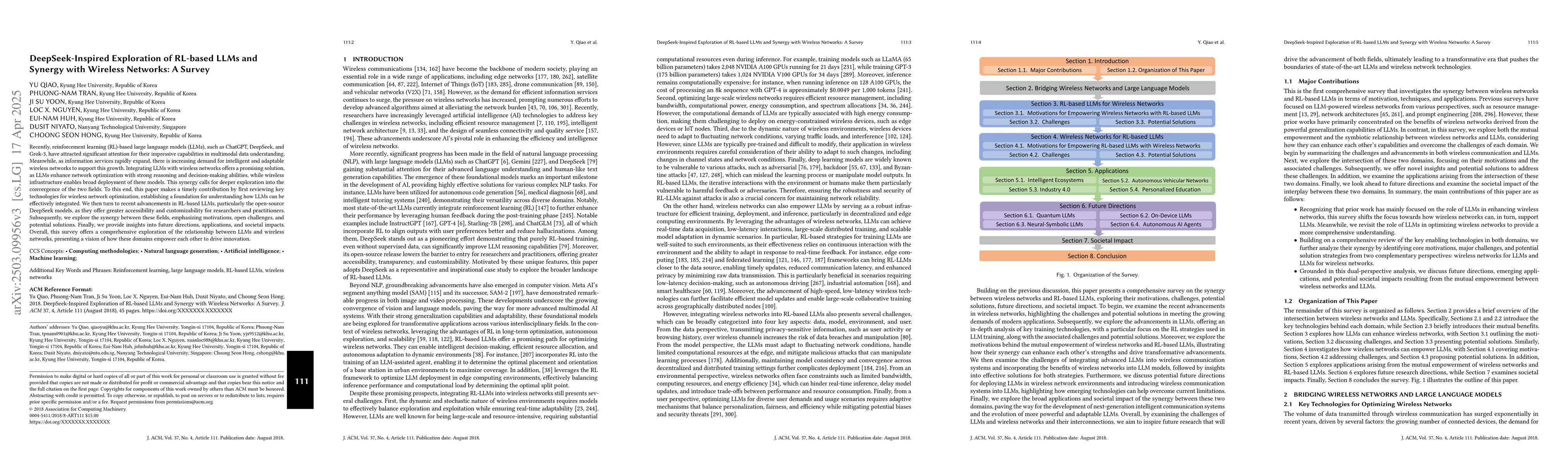 Thumbnail for DeepSeek-Inspired Exploration of RL-based LLMs and Synergy with Wireless
  Networks: A Survey
