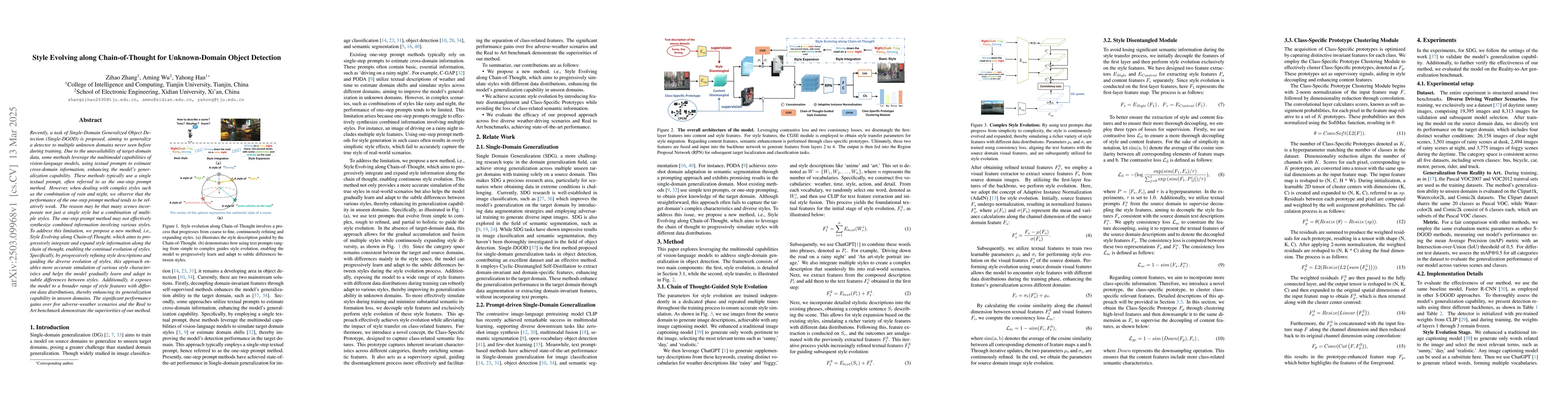 Thumbnail for Style Evolving along Chain-of-Thought for Unknown-Domain Object
  Detection