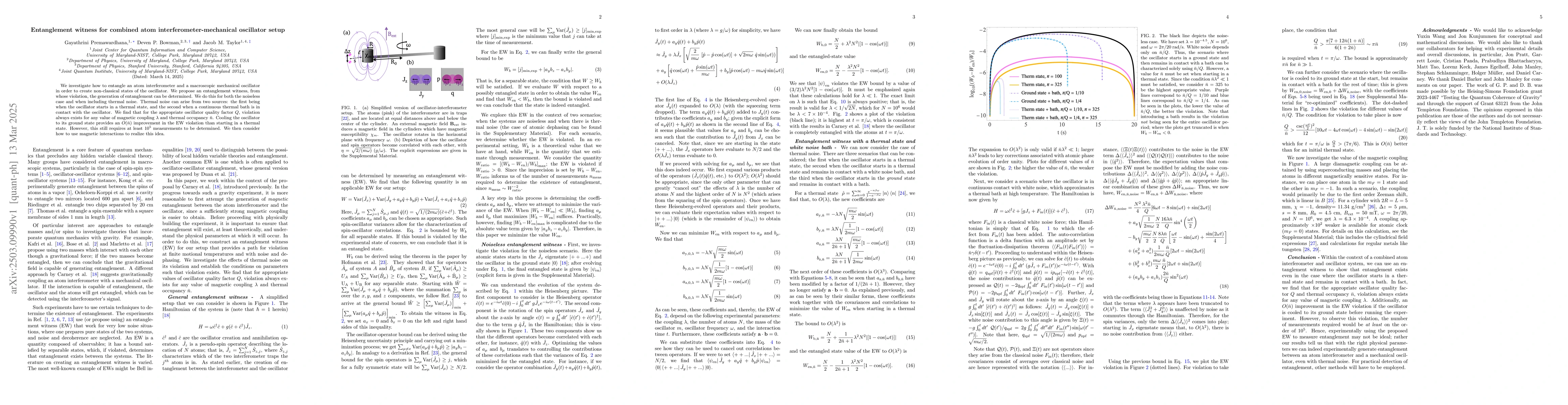 Thumbnail for Entanglement witness for combined atom interferometer-mechanical
  oscillator setup