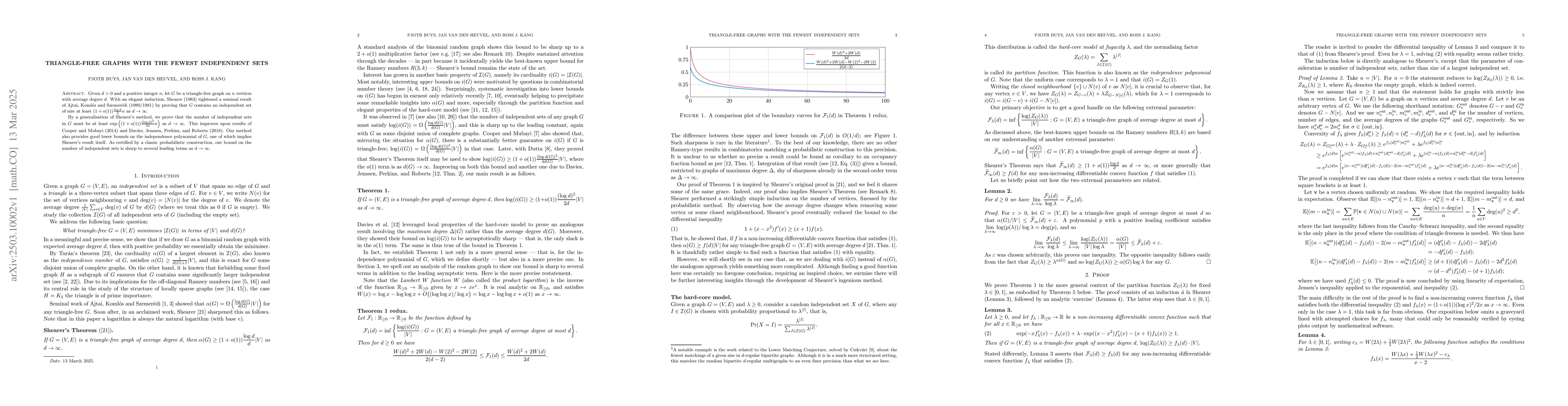 Thumbnail for Triangle-free graphs with the fewest independent sets