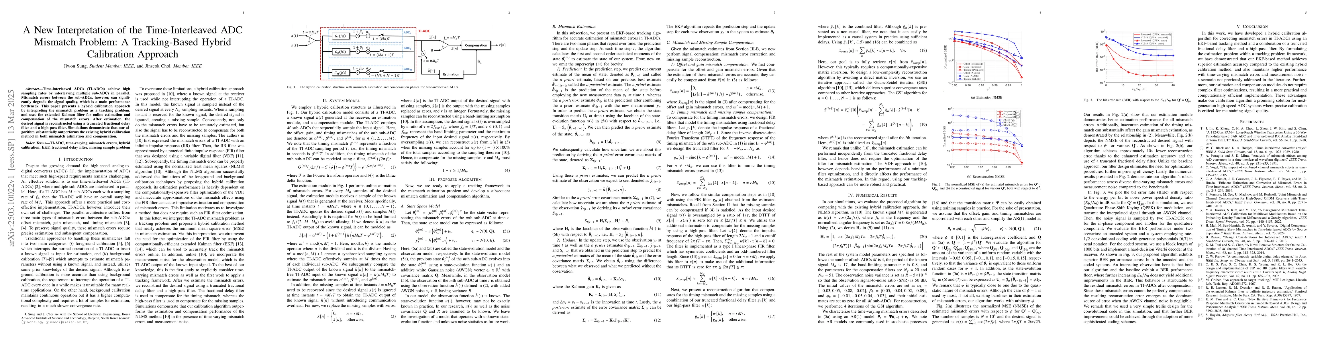 Thumbnail for A New Interpretation of the Time-Interleaved ADC Mismatch Problem: A
  Tracking-Based Hybrid Calibration Approach