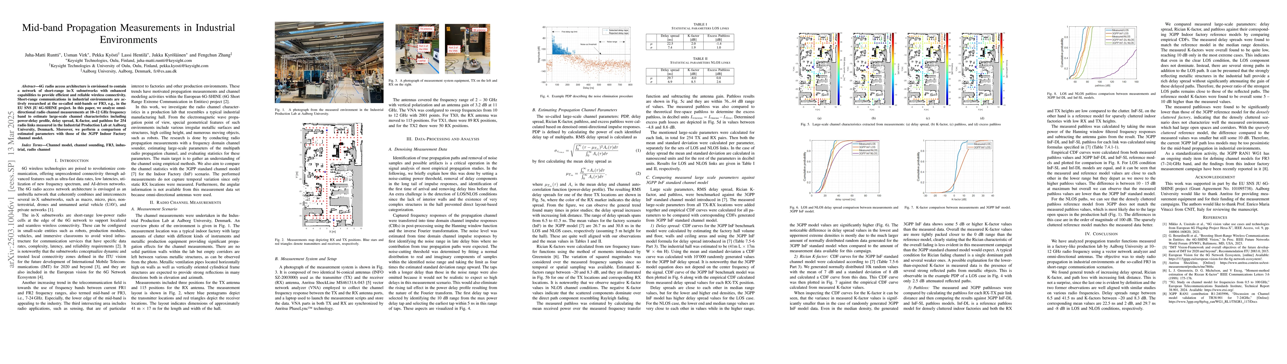 Thumbnail for Mid-band Propagation Measurements in Industrial Environments