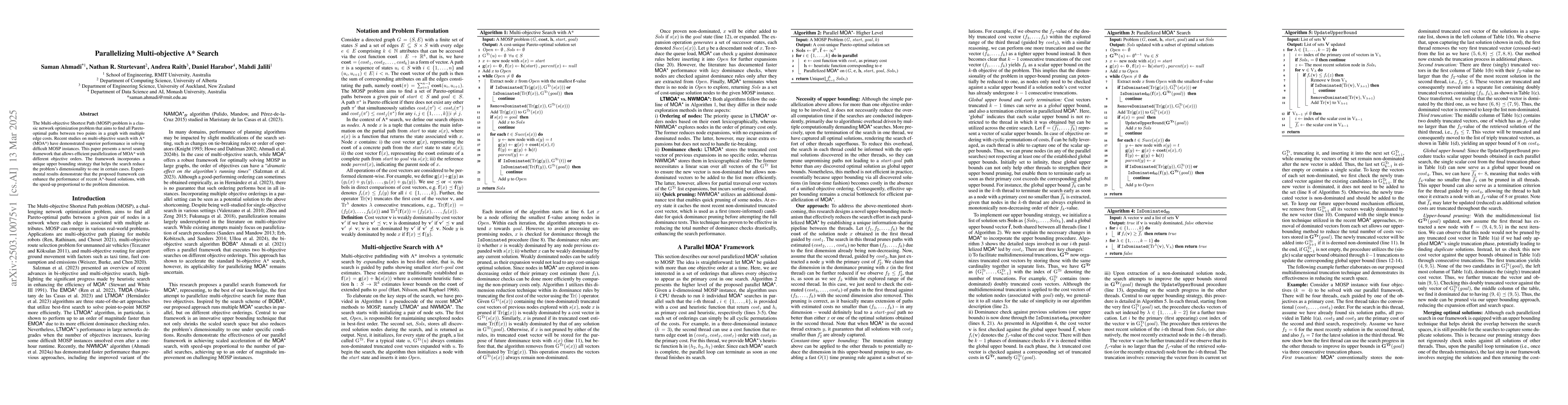 Thumbnail for Parallelizing Multi-objective A* Search
