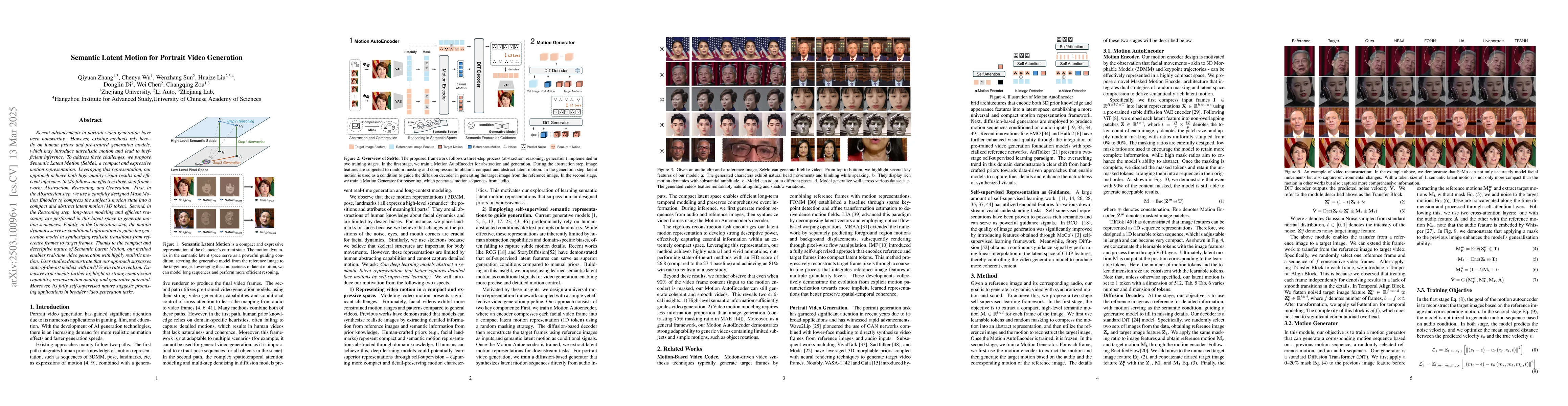 Thumbnail for Semantic Latent Motion for Portrait Video Generation