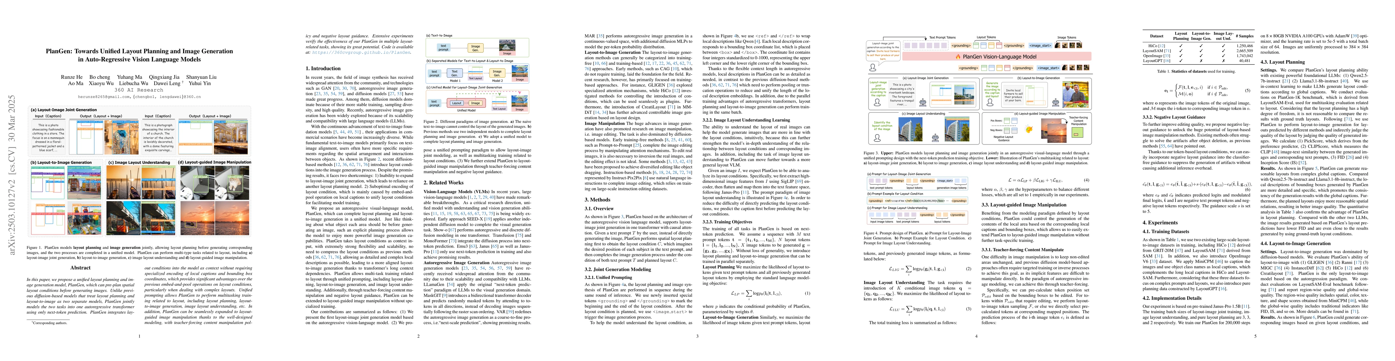 Thumbnail for PlanGen: Towards Unified Layout Planning and Image Generation in
  Auto-Regressive Vision Language Models