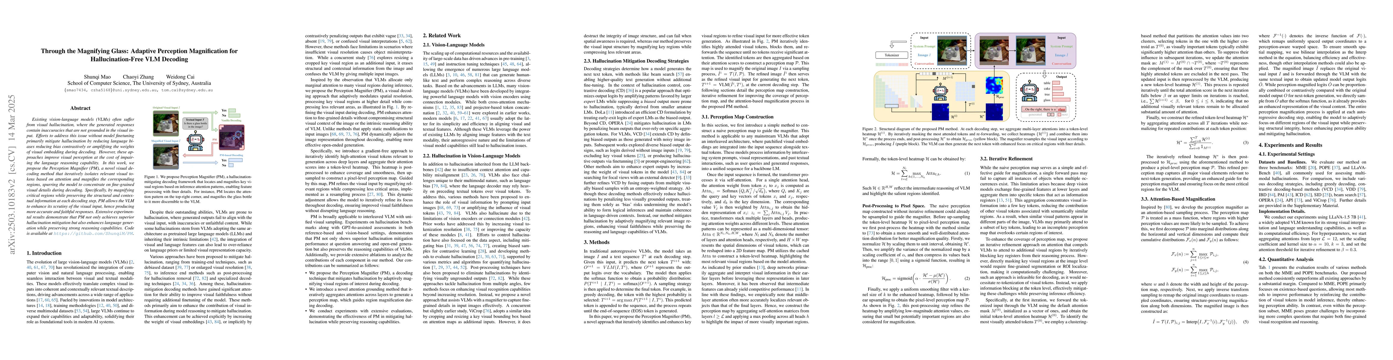 Thumbnail for Through the Magnifying Glass: Adaptive Perception Magnification for
  Hallucination-Free VLM Decoding