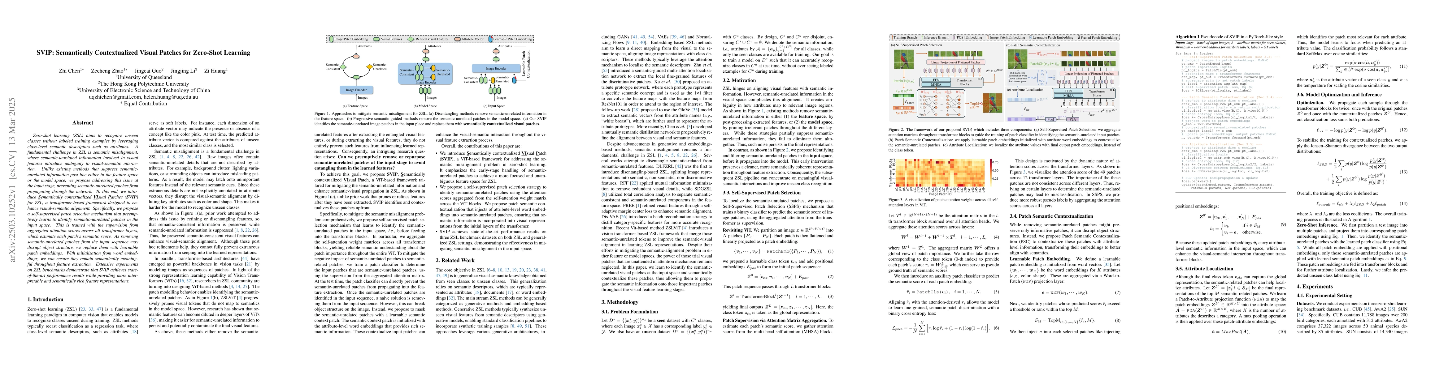 Thumbnail for SVIP: Semantically Contextualized Visual Patches for Zero-Shot Learning