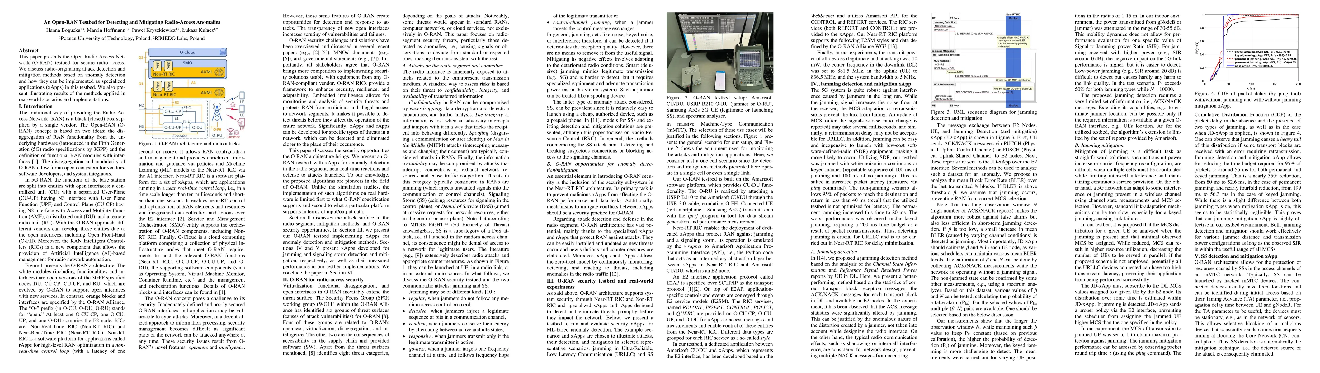 Thumbnail for An Open-RAN Testbed for Detecting and Mitigating Radio-Access Anomalies