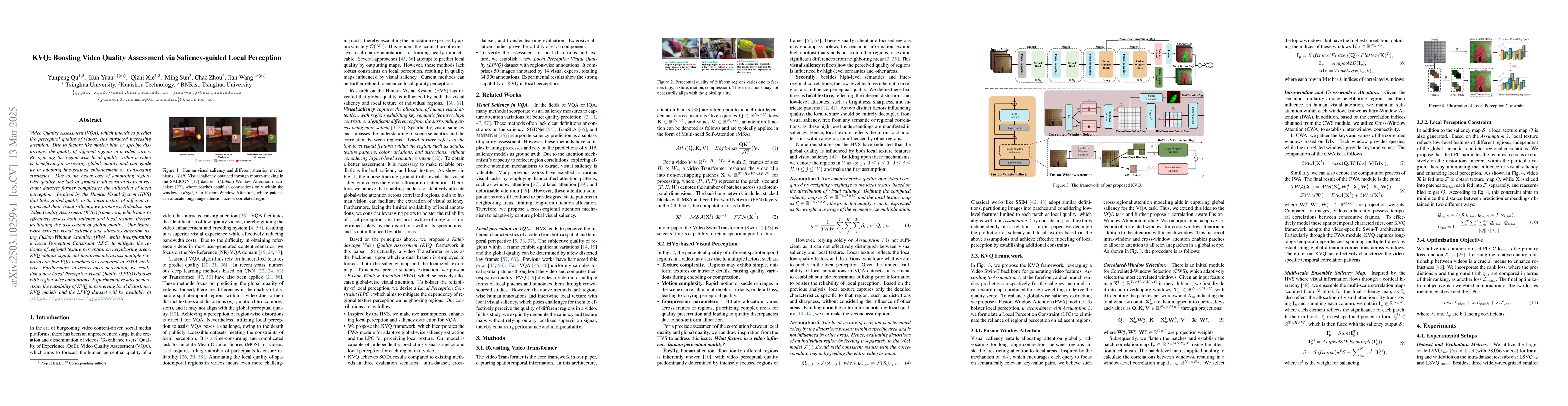 Thumbnail for KVQ: Boosting Video Quality Assessment via Saliency-guided Local
  Perception