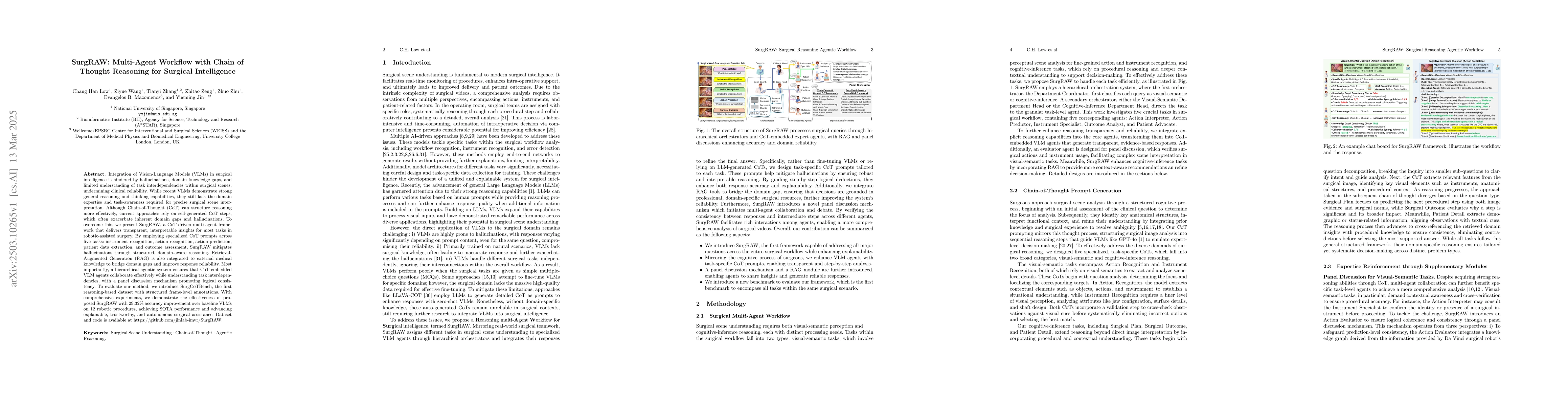 Thumbnail for SurgRAW: Multi-Agent Workflow with Chain-of-Thought Reasoning for
  Surgical Intelligence