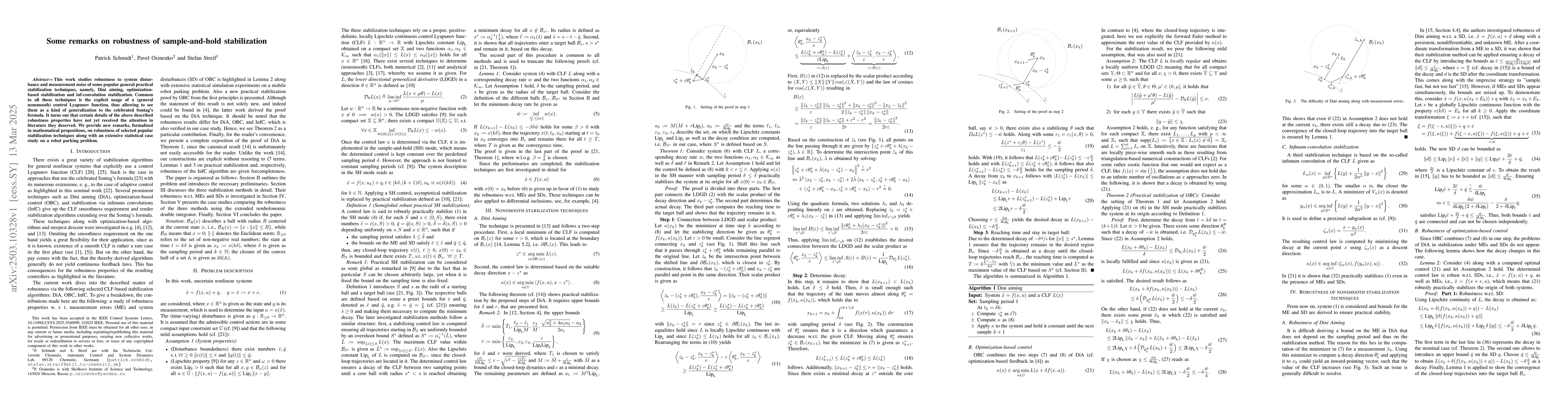 Thumbnail for Some remarks on robustness of sample-and-hold stabilization