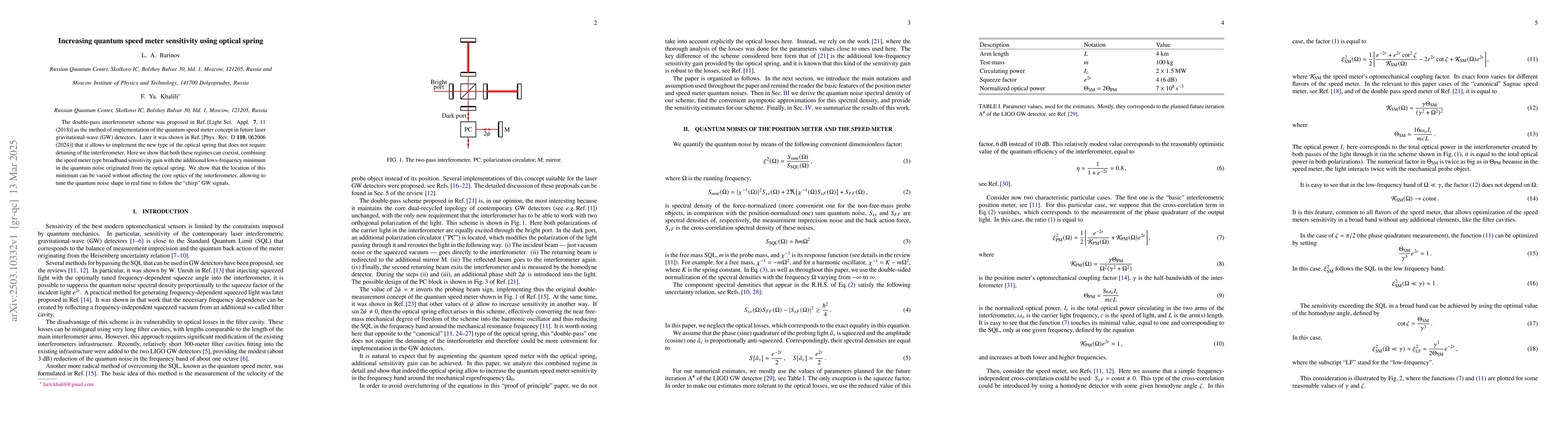 Thumbnail for Increasing quantum speed meter sensitivity using optical spring