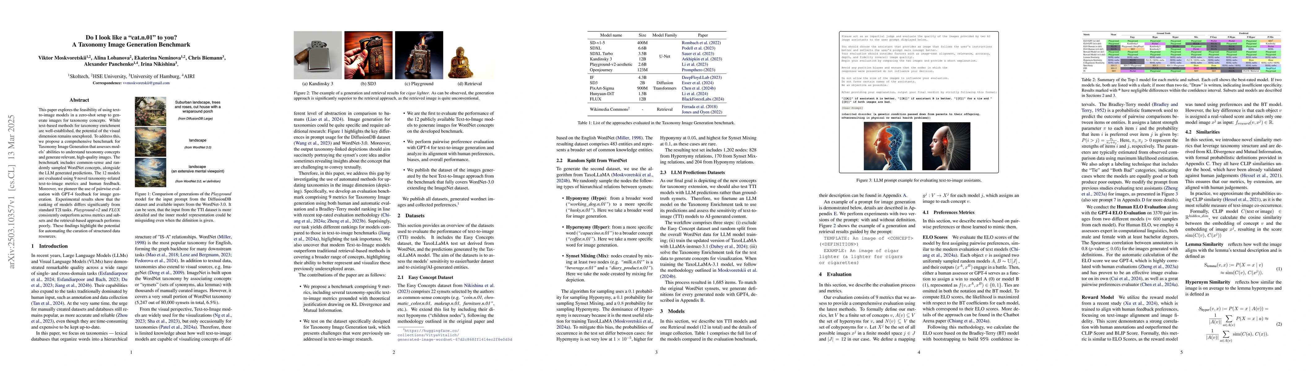 Thumbnail for Do I look like a `cat.n.01` to you? A Taxonomy Image Generation
  Benchmark