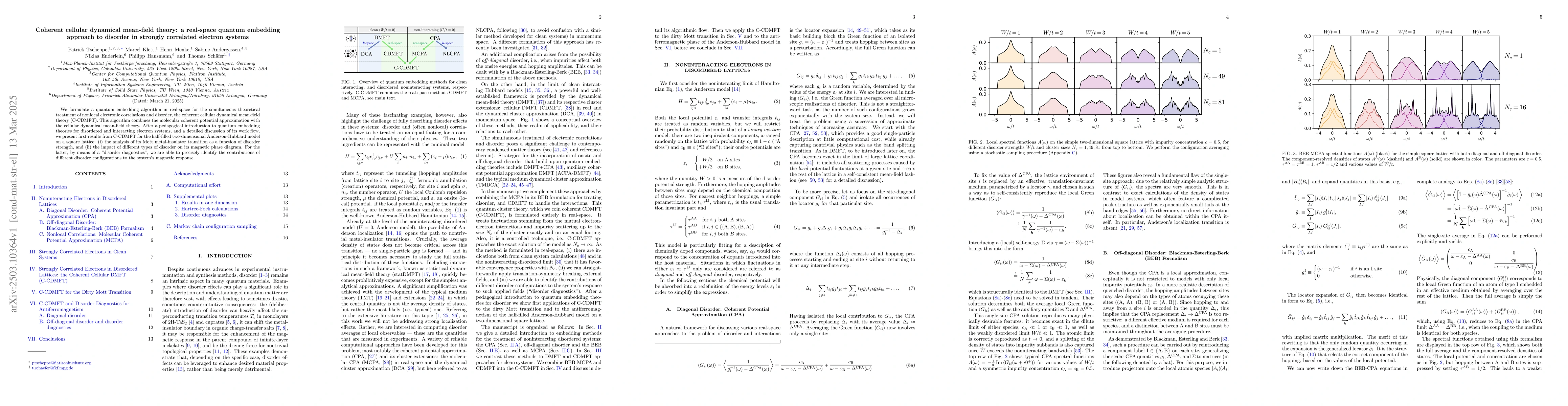 Thumbnail for Coherent cellular dynamical mean-field theory: a real-space quantum
  embedding approach to disorder in strongly correlated electron systems