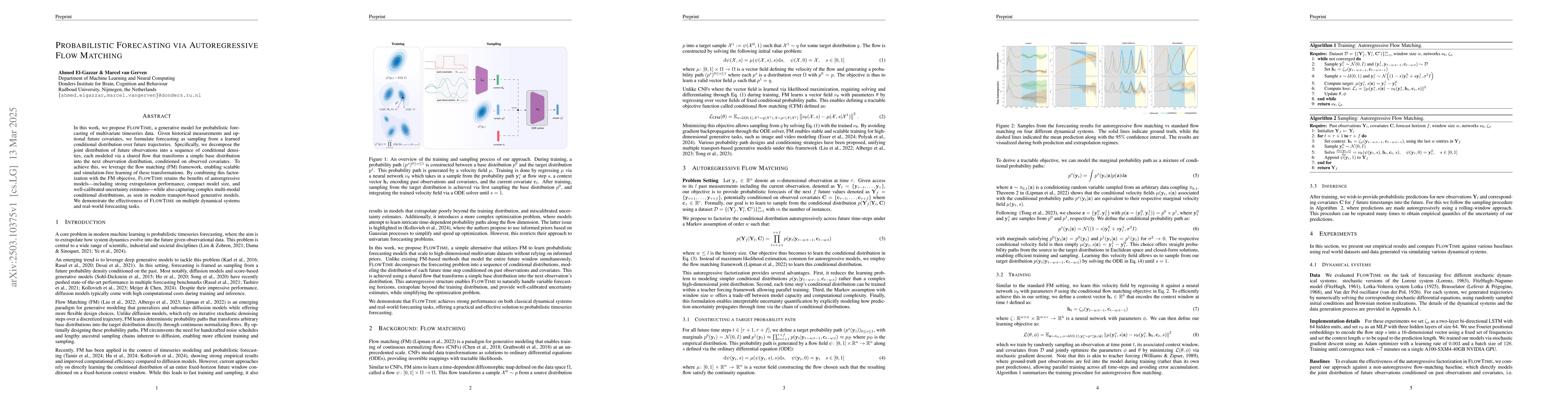 Thumbnail for Probabilistic Forecasting via Autoregressive Flow Matching