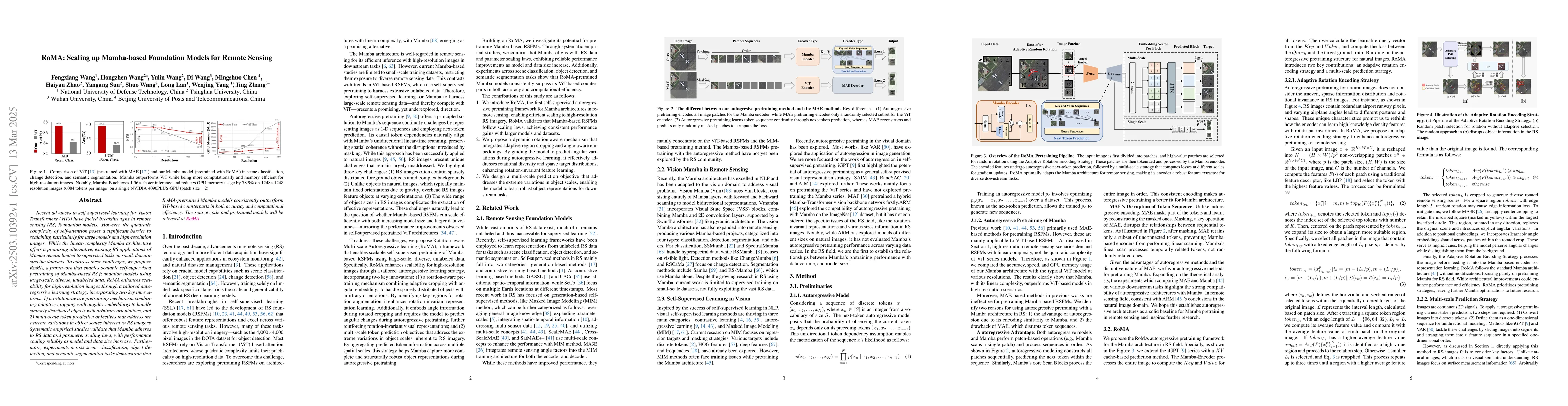 Thumbnail for RoMA: Scaling up Mamba-based Foundation Models for Remote Sensing