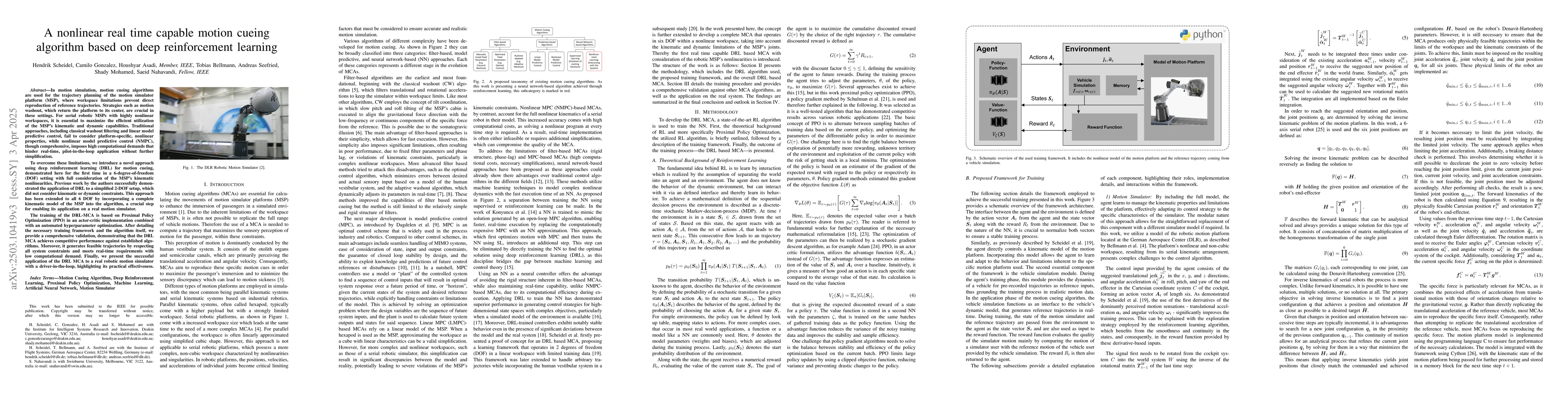 Thumbnail for A nonlinear real time capable motion cueing algorithm based on deep
  reinforcement learning