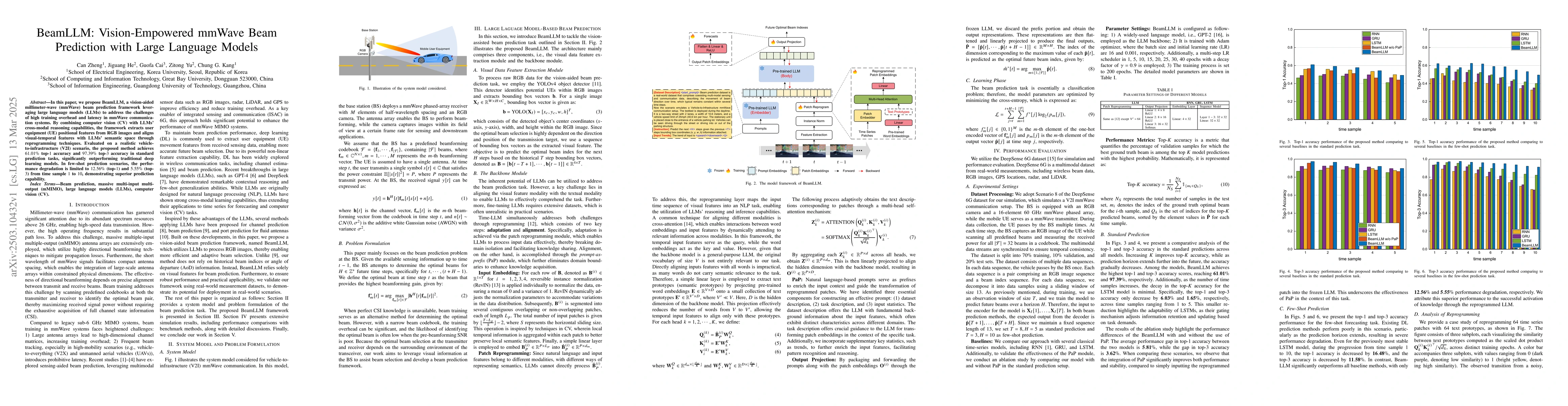 Thumbnail for BeamLLM: Vision-Empowered mmWave Beam Prediction with Large Language
  Models