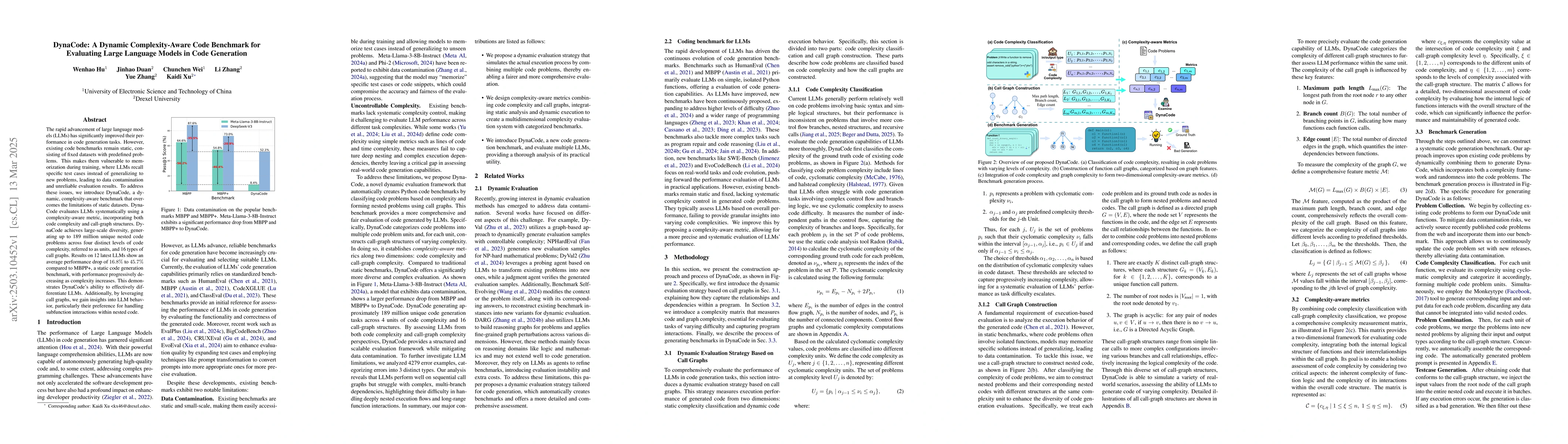 Thumbnail for DynaCode: A Dynamic Complexity-Aware Code Benchmark for Evaluating Large
  Language Models in Code Generation