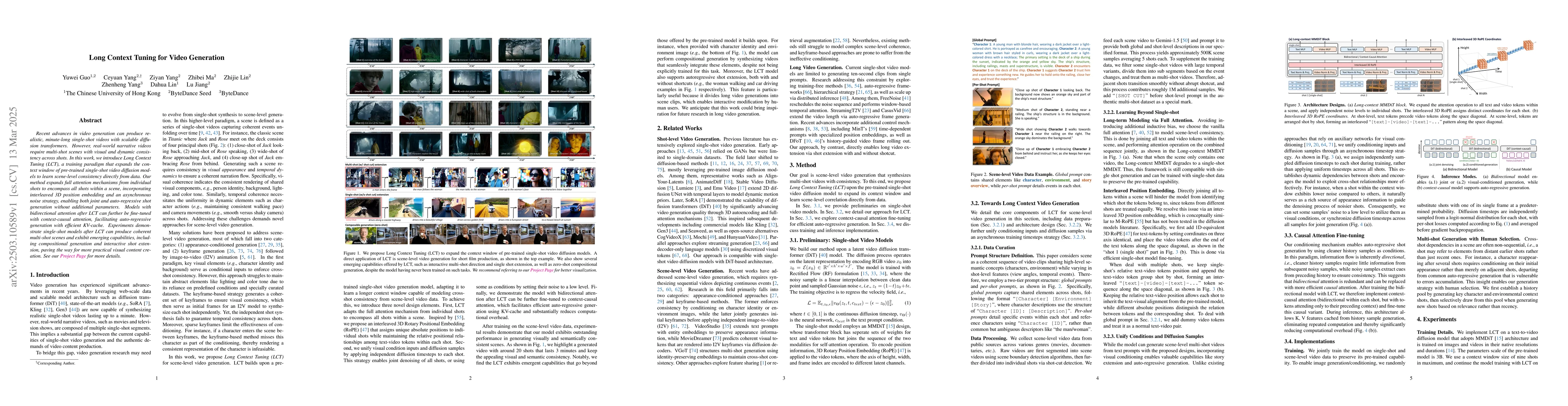 Thumbnail for Long Context Tuning for Video Generation