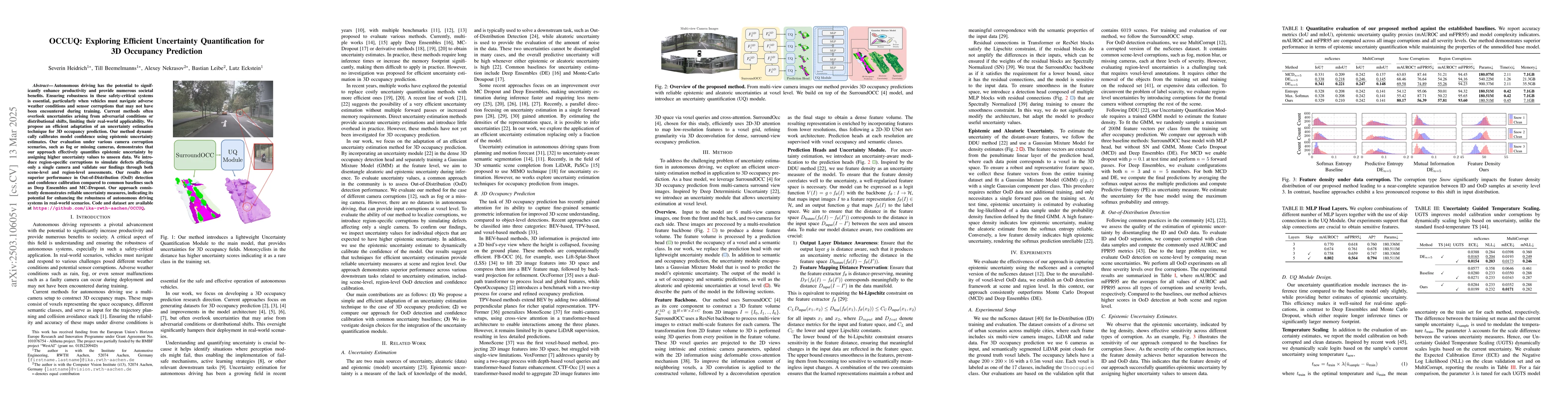 Thumbnail for OCCUQ: Exploring Efficient Uncertainty Quantification for 3D Occupancy
  Prediction